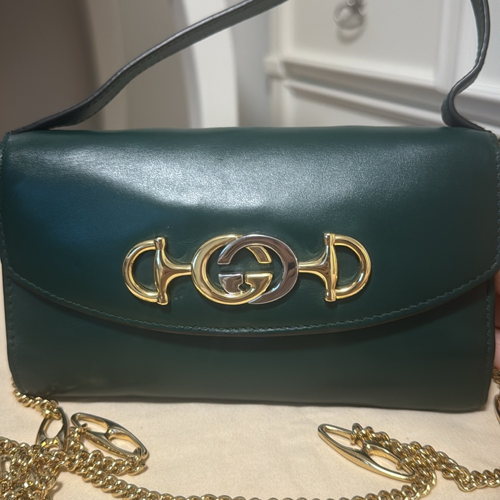 Authentic Gucci long chain bag